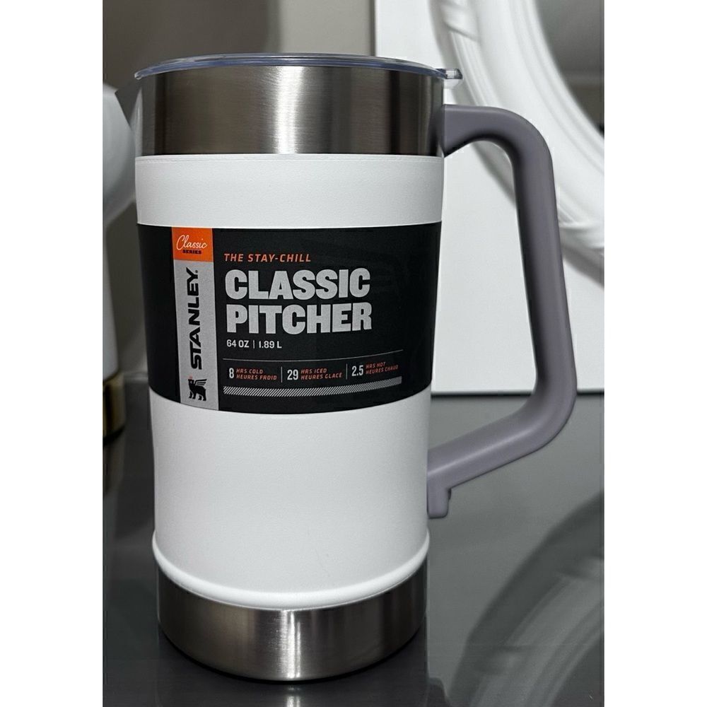 Stanley 64oz Classic‎ Stay Chill Pitcher, POLAR WHITE